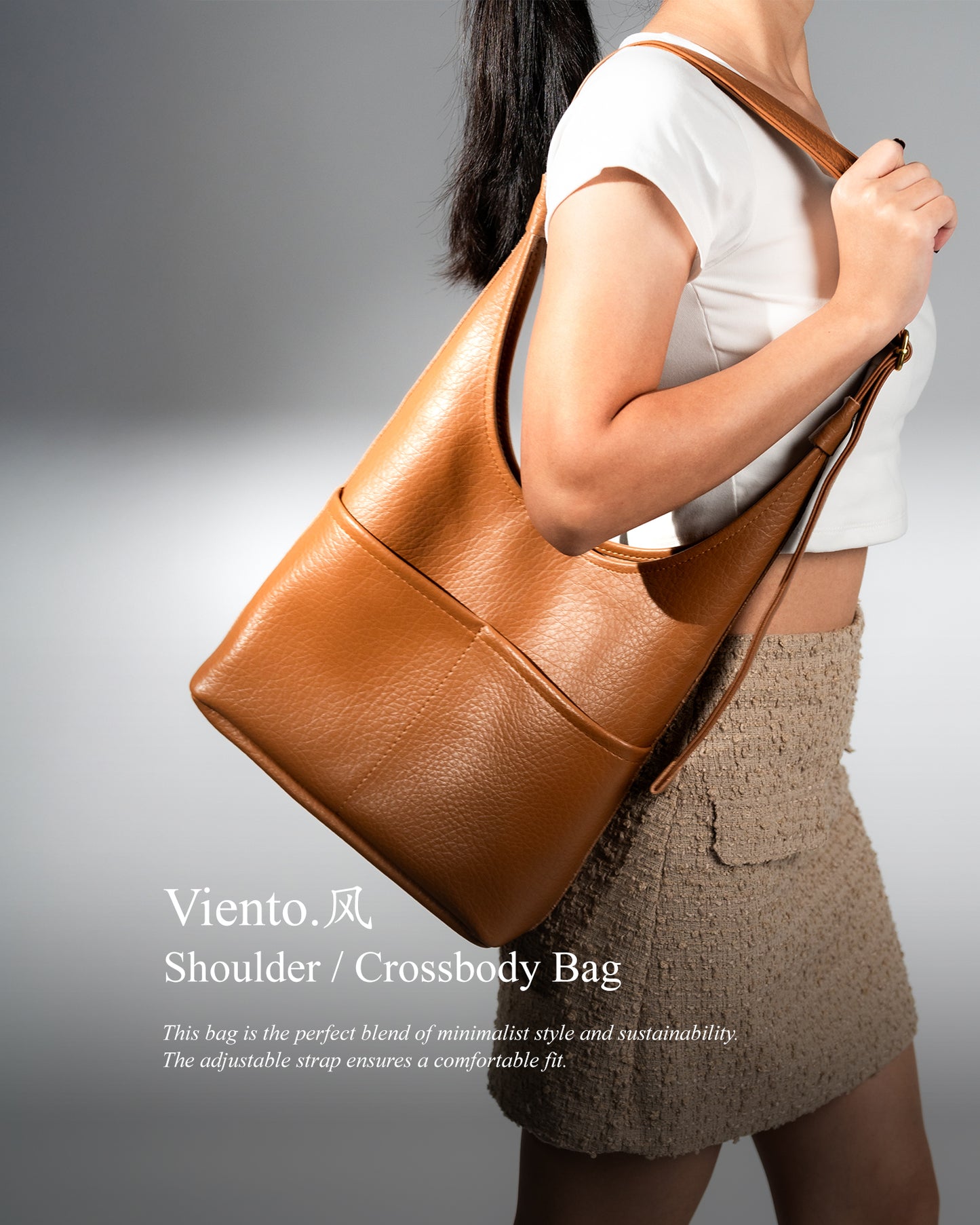 Viento.风 Bucket Shoulder / Crossbody Bag
