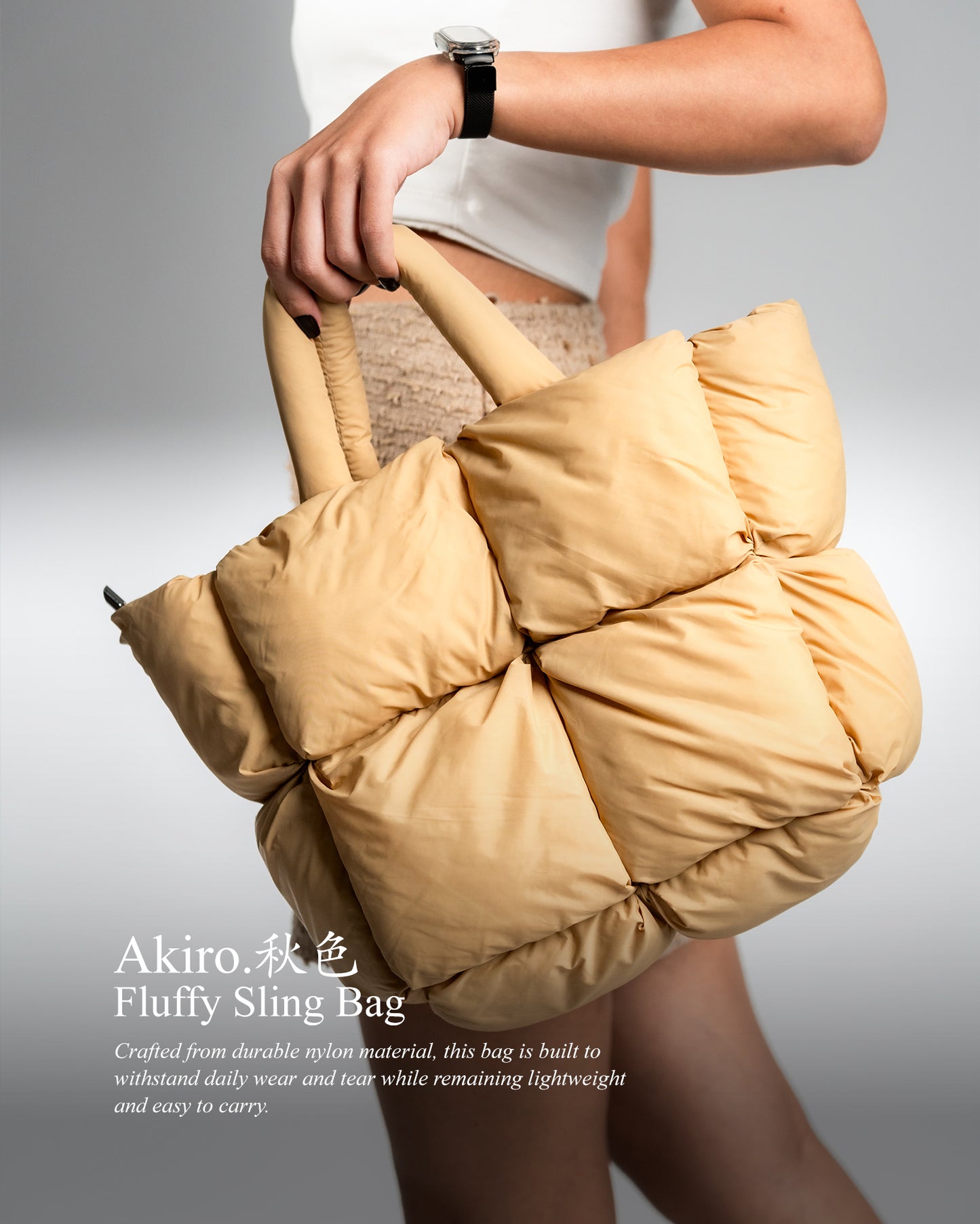 Akiro.秋色 Fluffy Sling Bag Shoulder Handbag